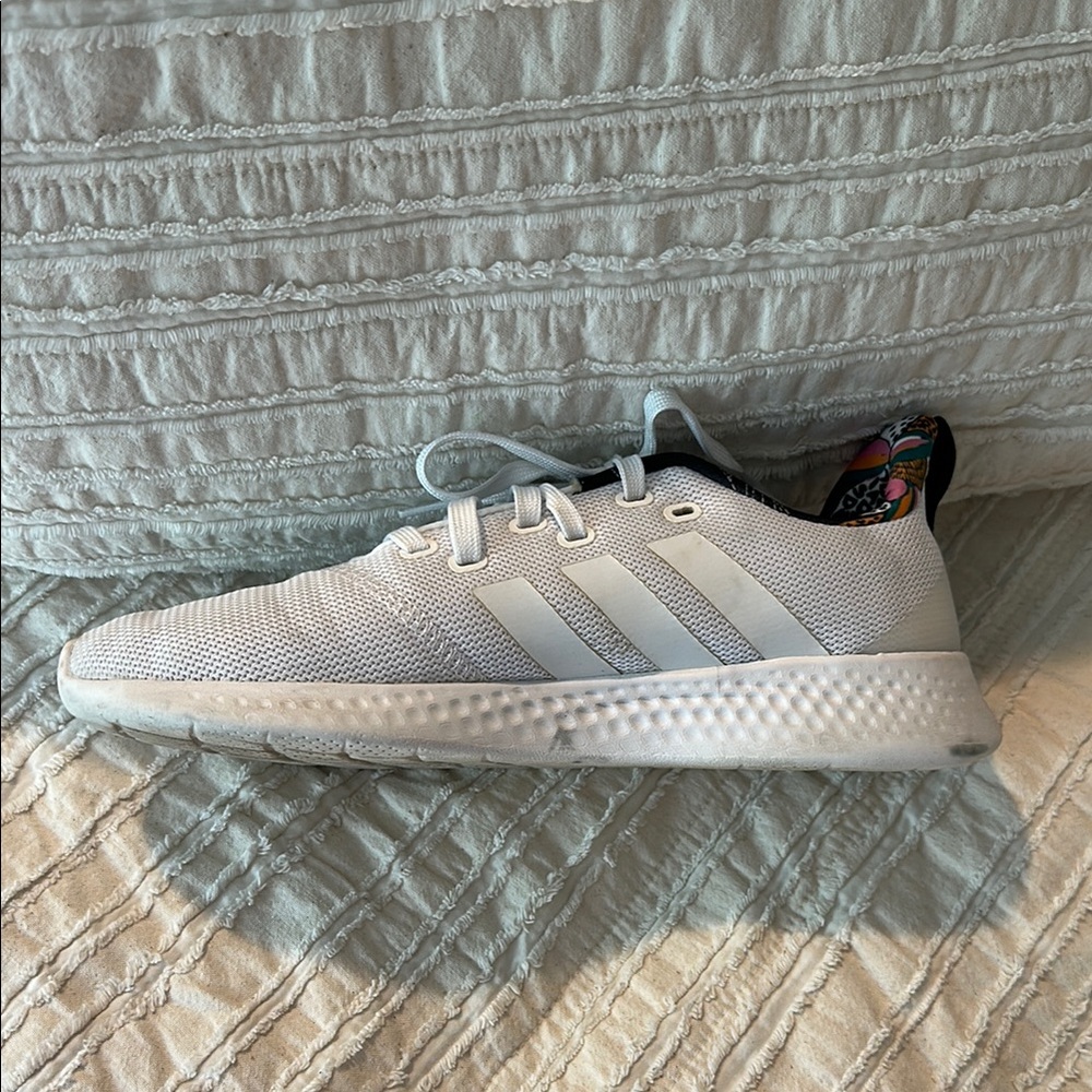 Adidas Women’s White Athletic Shoes - Picture 2 of 8